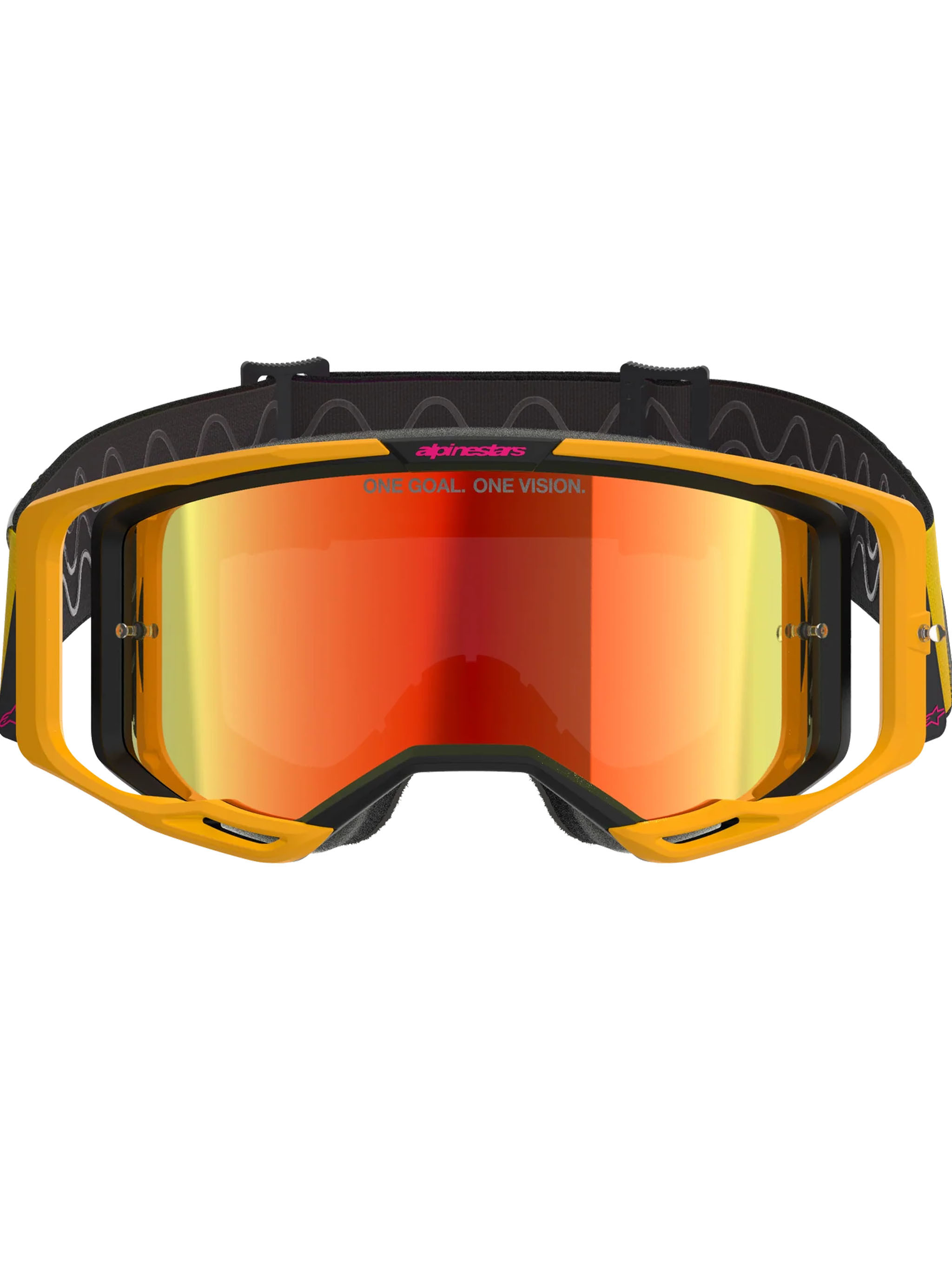 Gafas Alpinestars Vision 8 Corp Amarillo Rosa Mirror Rojo