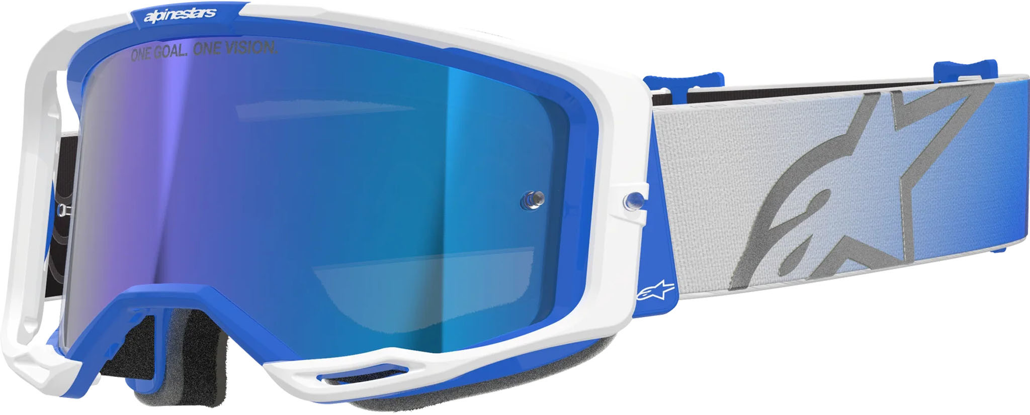 Gafas Alpinestars Vision 8 Corp Azul Blanco Mirror Azul