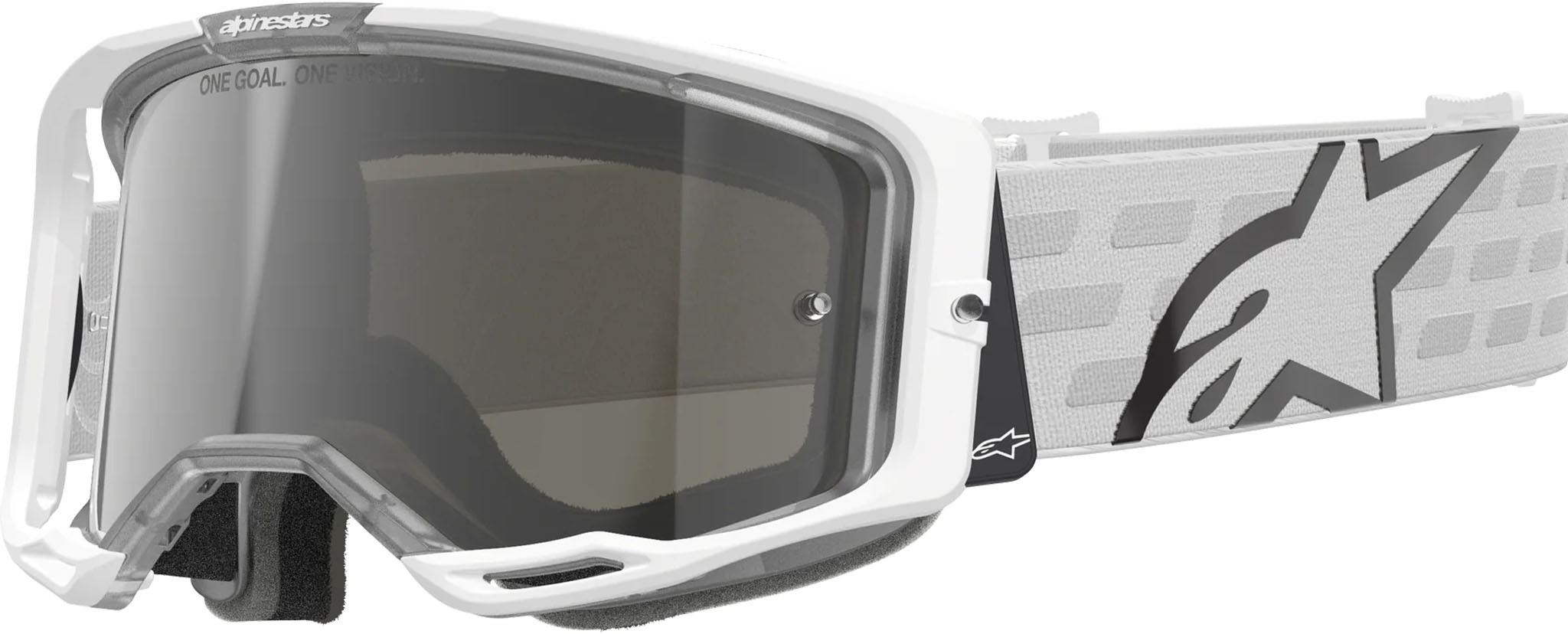 Gafas Alpinestars Vision 8 Corp Blanco Mirror Plata