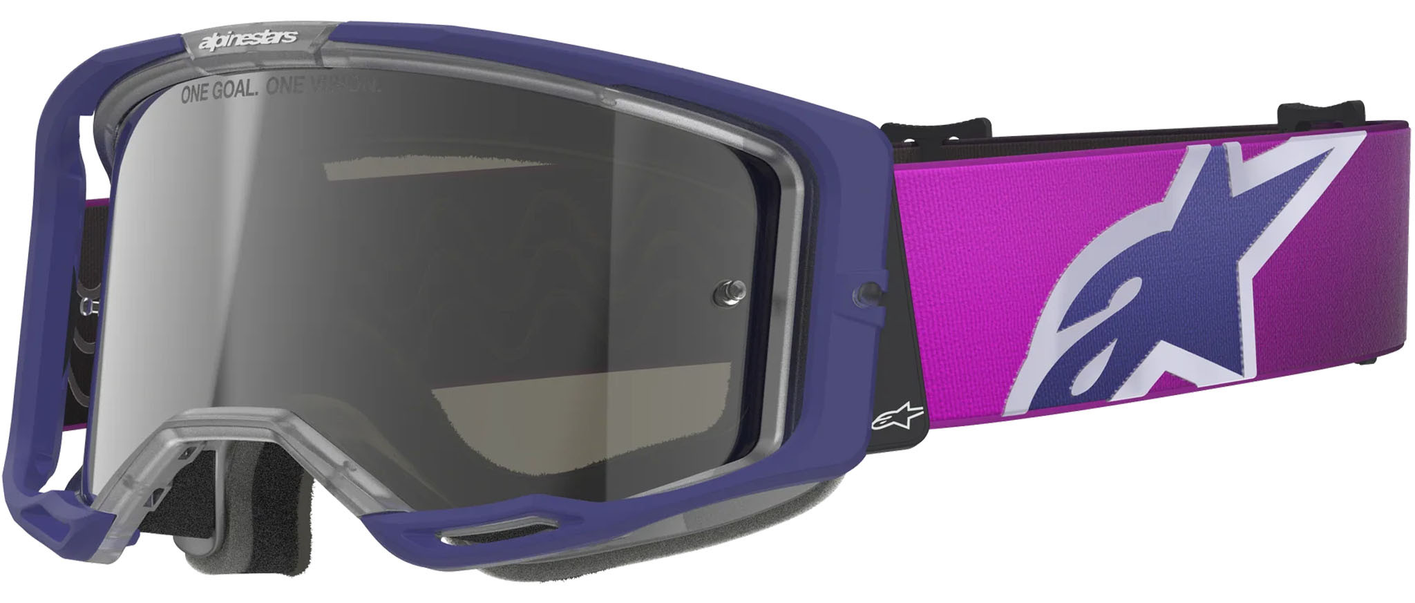 Gafas Alpinestars Vision 8 Corp Morado Gris Mirror Plata