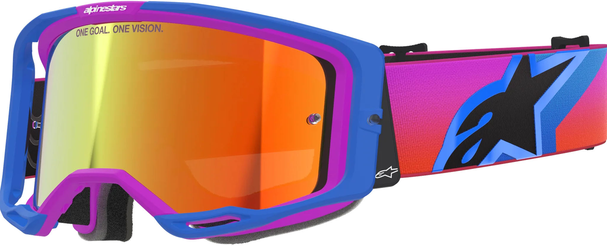 Gafas Alpinestars Vision 8 Corp Morado Mirror Rojo