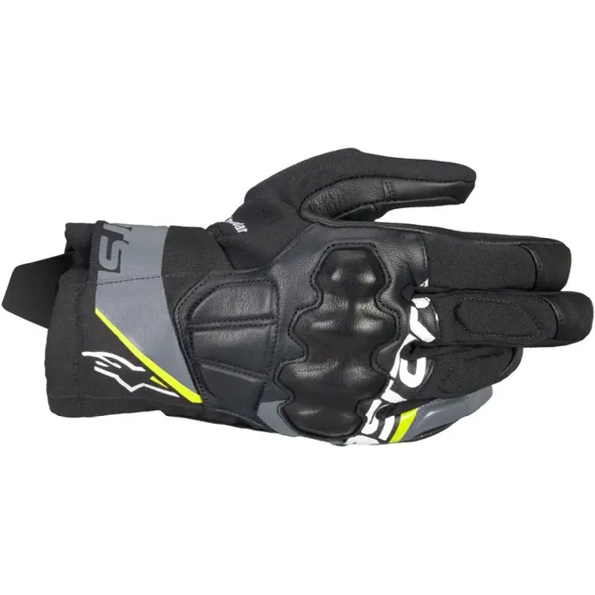 Guante Alpinestars Corozal V3 Drystar Negro Gris Amarillo Talla S