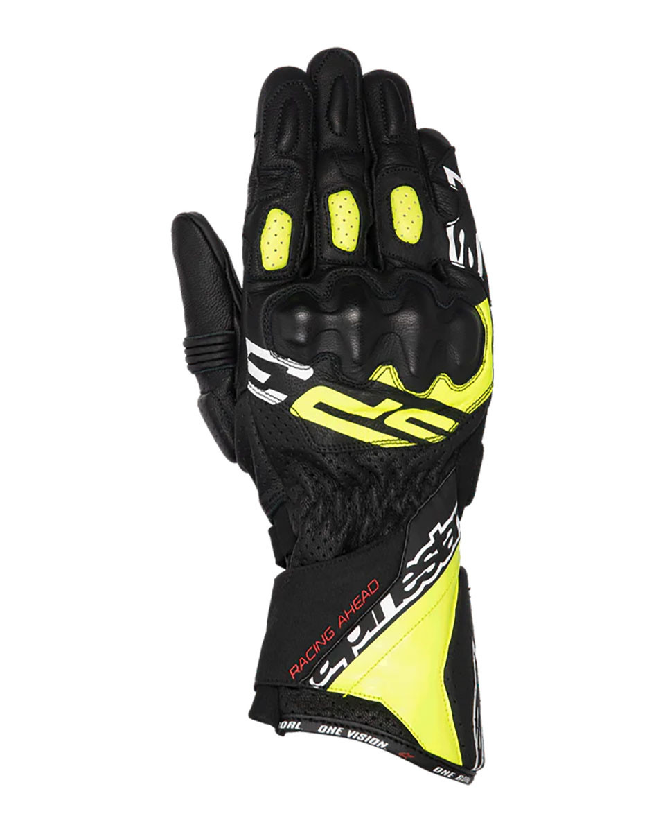 Guantes Alpinestars Sp-3 Negro Amarillo Talla L
