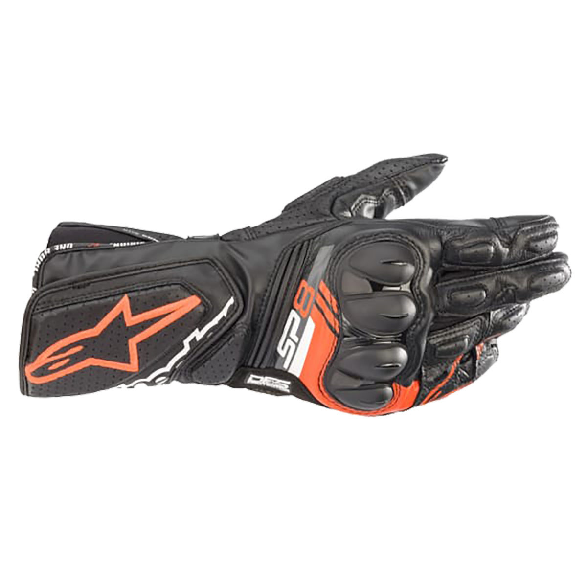 Guantes Alpinestars Sp-8 V3 Negro Rojo Fluo Talla M