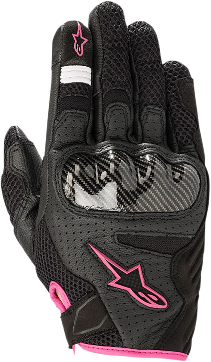 Guantes Street Alpinestars Stella Smx-1 Air V2 Negro Fucsia Talla L Ac