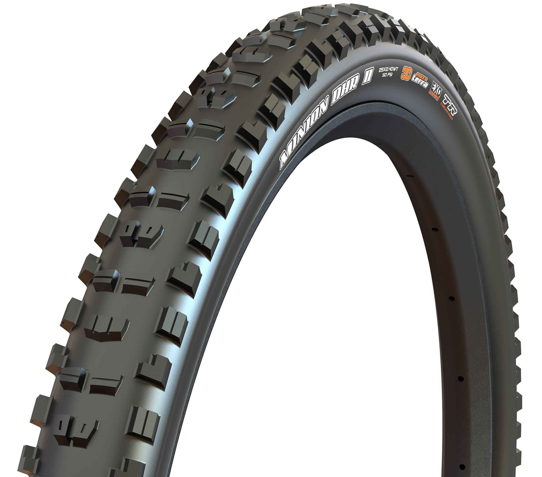 Pneu MINION DHR II - 27.5x2.60 - tr. souple - 3C Terra / Exo + / Tubeless Ready, Noir