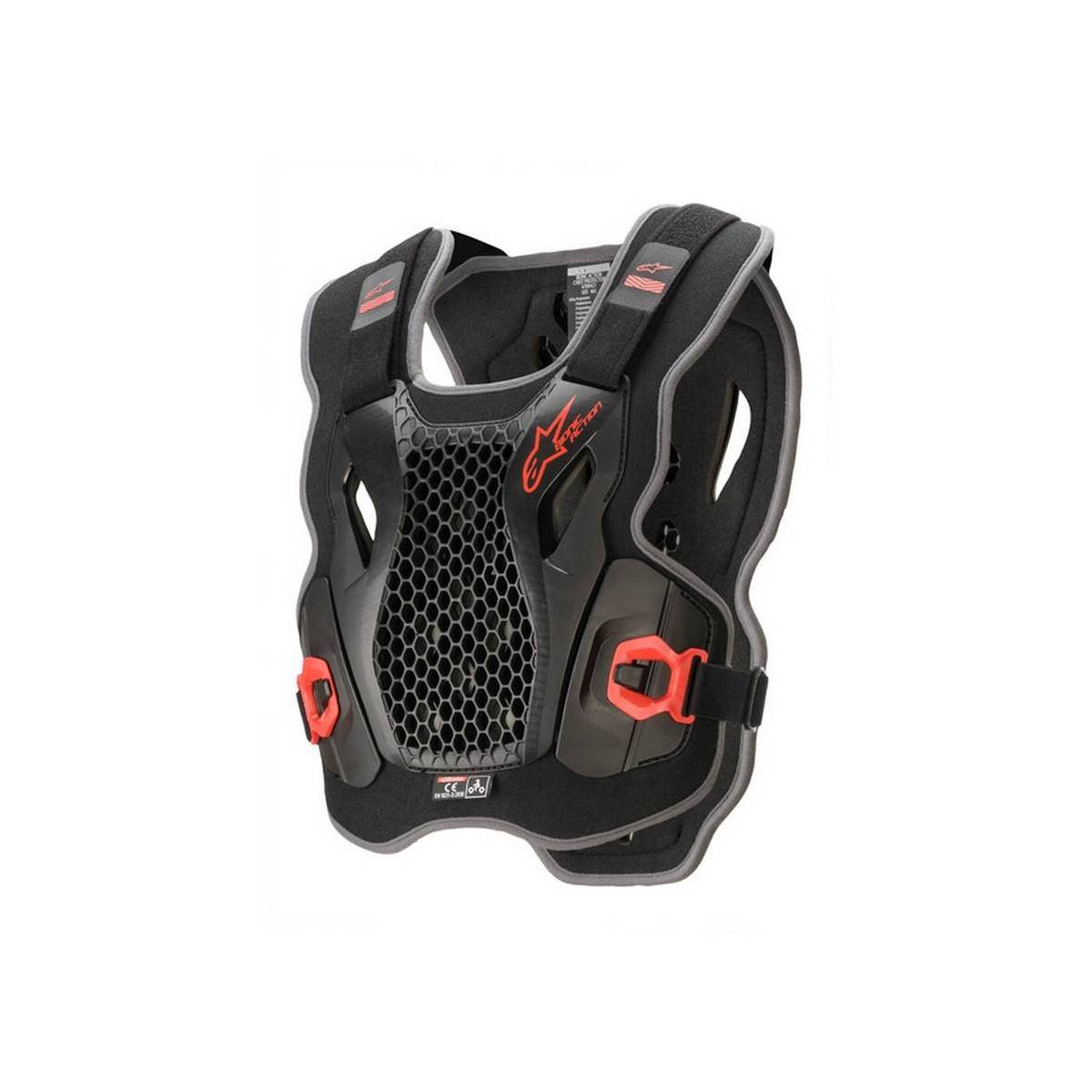 Pechera Alpinestars BionicActn Negro Rojo XL2/XL