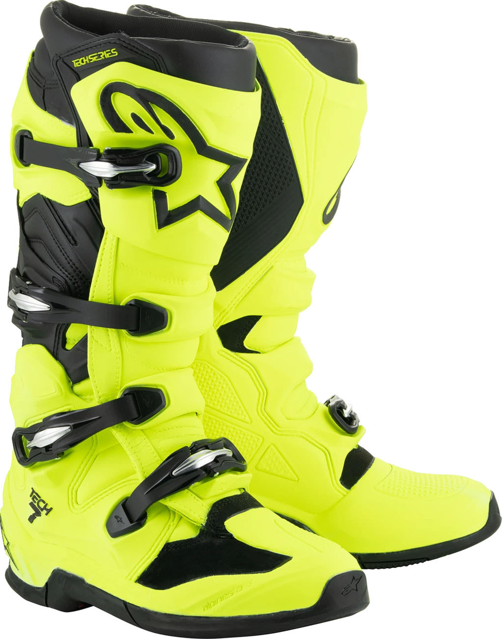 Bota Alpinestars Tech 7 Amarillo Flúor Flúor Talla 11