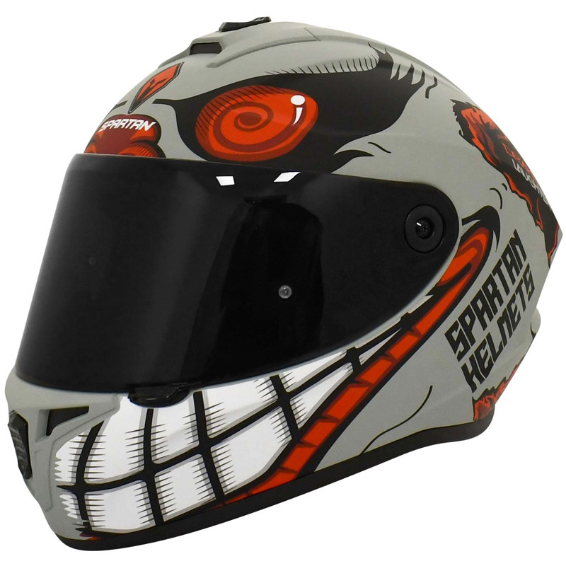 Casco Spartan Draken Lagther Gris S