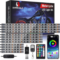 Kit de 12 luces LED para motocicleta con señal de giro de luz de freno