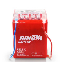 Batería de Gel 12V 2.5Ah para Motocicleta RBG2.5L Rinova Battery