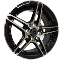 KMX Juego De Rines 14X6.0 Negro Maquinado 14X8