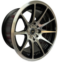 KMX Juego De Rines 15X8.25Negro Maquinado 15X8