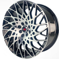 RACER Juego de Rines Racer 1147 R17X7.5 case:8H100-114.3 Negro cara brillante Et:38 Cb:73.1 17X8