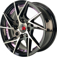 RACER Juego de Rines Racer 1430 13X5.5 Case 8X100/114.3 BMF linea Purpura Et 30 Cb 73.1 13X8