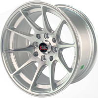 RACER Juego de Rines Racer 1518 13x6.5 8x100/114.3 Plata con brillante ET: 0 CB: 73.1 13X8