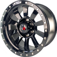 RACER Juego de Rines Racer L2133 R17 X 9 6H 139.7 NEGRO BRILLANTE 17X6