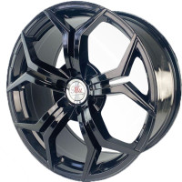 RACER Juego de Rines 687 19X8.5 6H 114.3  ET: 25 CB: 67,1 NEGRO BRILLANTE 19X6