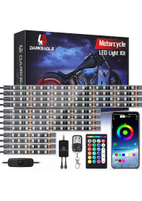 Universal Kit de 12 luces LED para motocicleta con señal de giro de luz de freno 