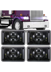 Universal 4 faros delanteros LED rectangulares 
