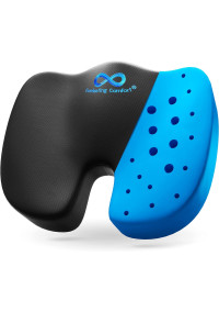  Cojín ventilado multiusos para aliviar el dolor de espalda negro 