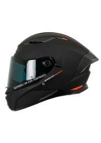 SPARTAN Casco Spartan Panther Sun Visor Solid A1 Negro Mate L 