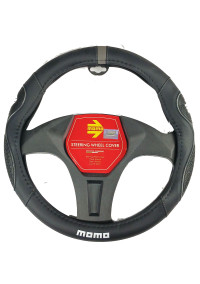 MOMO Funda para cabrilla timon o volante Momo Negra linea gris 