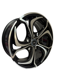  Juego De Rines 15X6.5 Negro Maquinado 