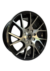  Juego De Rines 14X6.0 Negro Con Cara Frontal Maquinada 