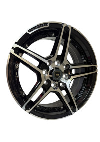  Juego De Rines 14X6.0 Negro Maquinado 