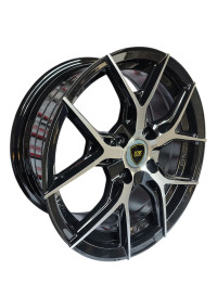  Juego De Rines 15X6.5 Negro Con Rayos Maquinados 