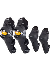 SCOOYCO Rodillera Codera Scoyco K17H17 Negro Amarillo 