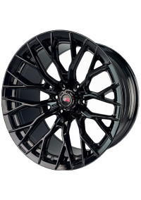  Juego de Rines Racer 348 20X10 case 6X139.7 Negro brillante Et -5 Cb 106,1 