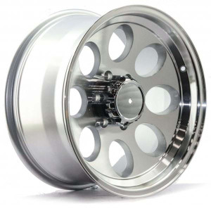 WHEEL SILVER MACHINED FACE 18x6