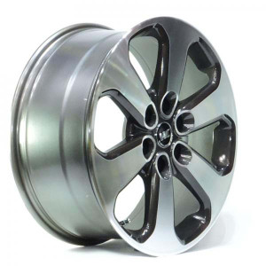 WHEEL DARK GUN METAL MACHINE FACE 20x6