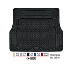 ABRO Set Tapete Baul PVC  Negro CM - 1802  