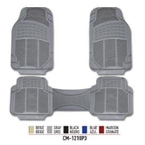 ABRO Set Tapetes PVC Negro CM - 1210P3         