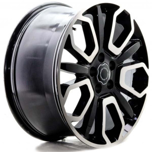 WHEEL 12263 BLACK MACHINED FACE 20x5