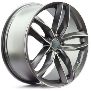 WHEEL MACHINED MATT DARK GREY 18x5
