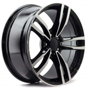 WHEEL 5468 BLACK MACHINED FACE 18x5