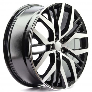WHEEL BLACK MACHINED FACE 19x5
