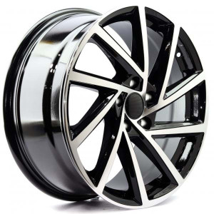 WHEEL 1361 BLACK MACHINED FACE 18x5