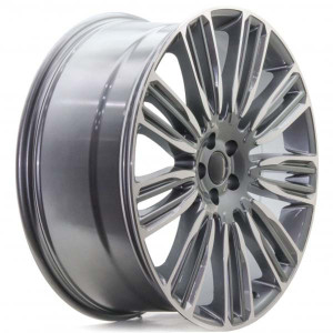 WHEEL D9034 MACHINED DARK GREY 22x5