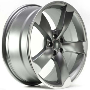WHEEL 5328 DARK MATTE GUN METAL MACHINED FACE 18x5