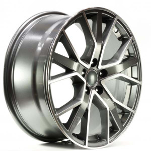 WHEEL 1332 DARK GUN METAL MACHINED FACE 19x5