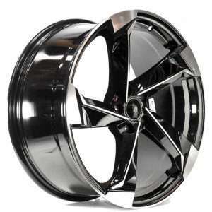 WHEEL D5627  2195  01BLACK MACHINED FACE 21x5