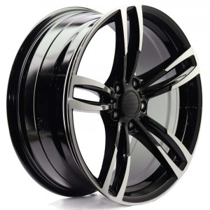WHEEL BLACK MACHINE FACE 20x5