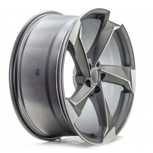WHEEL MACHINED MATT DARK GREY 20X5