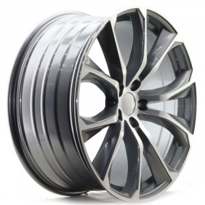 WHEEL MACHINED DARK GREY 22x5