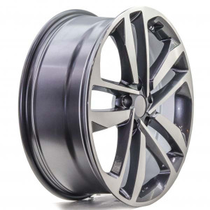 WHEEL DARK GUM METAL MACHINED FACE 19x5